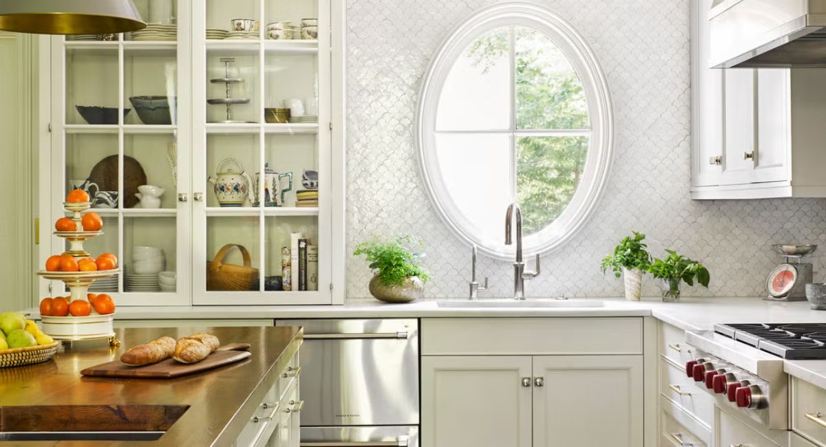 kitchen cabinets with antique white cabinets