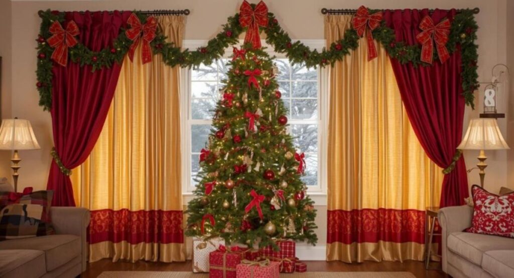 Christmas Curtains for Living Room