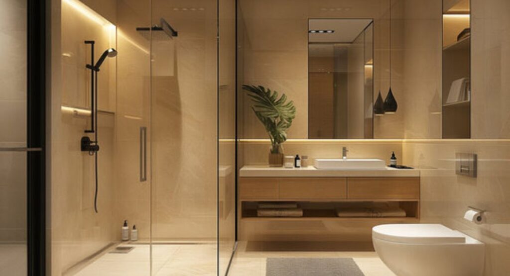 shower pan installation