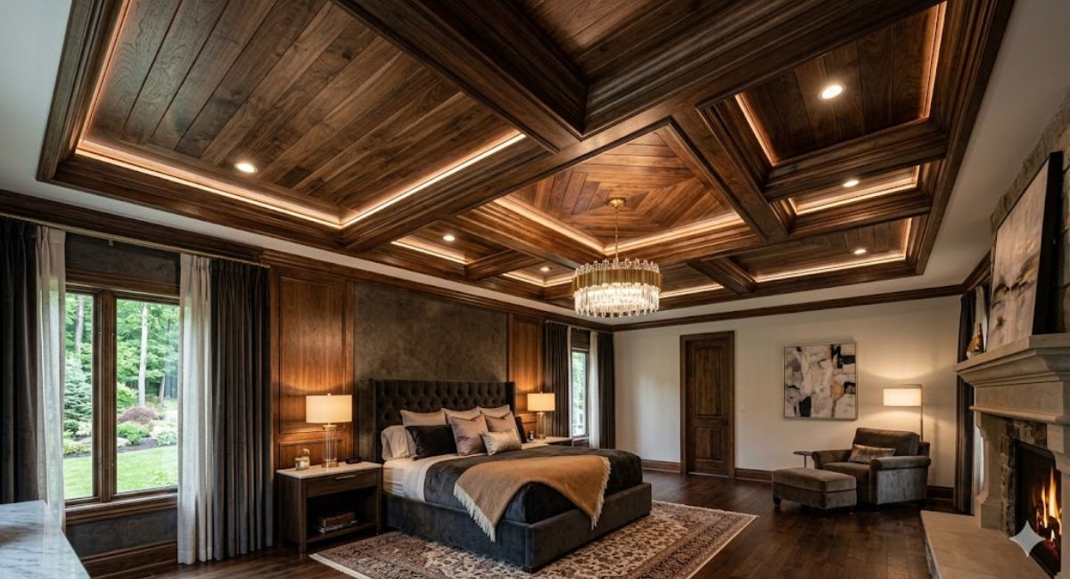 wooden ceiling designs for bedroom