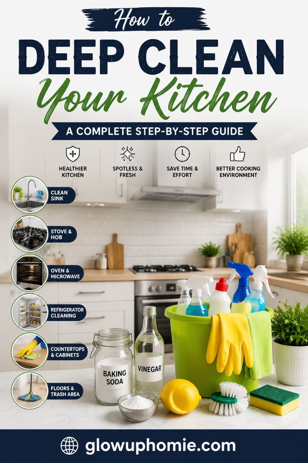 how to deep clean a kitchen