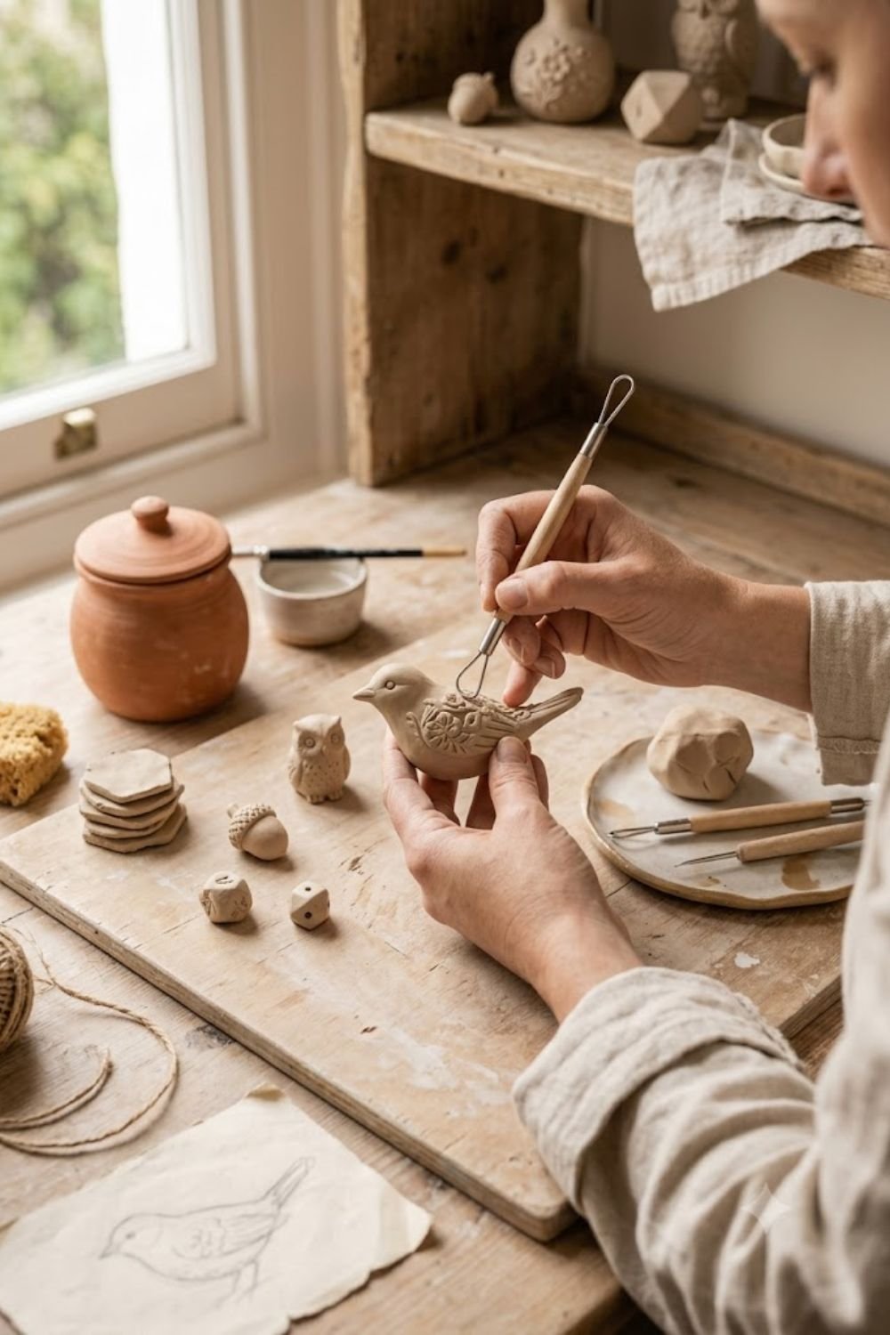 How to scupt small decorative pieces