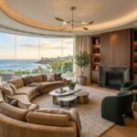 luxury curved living room