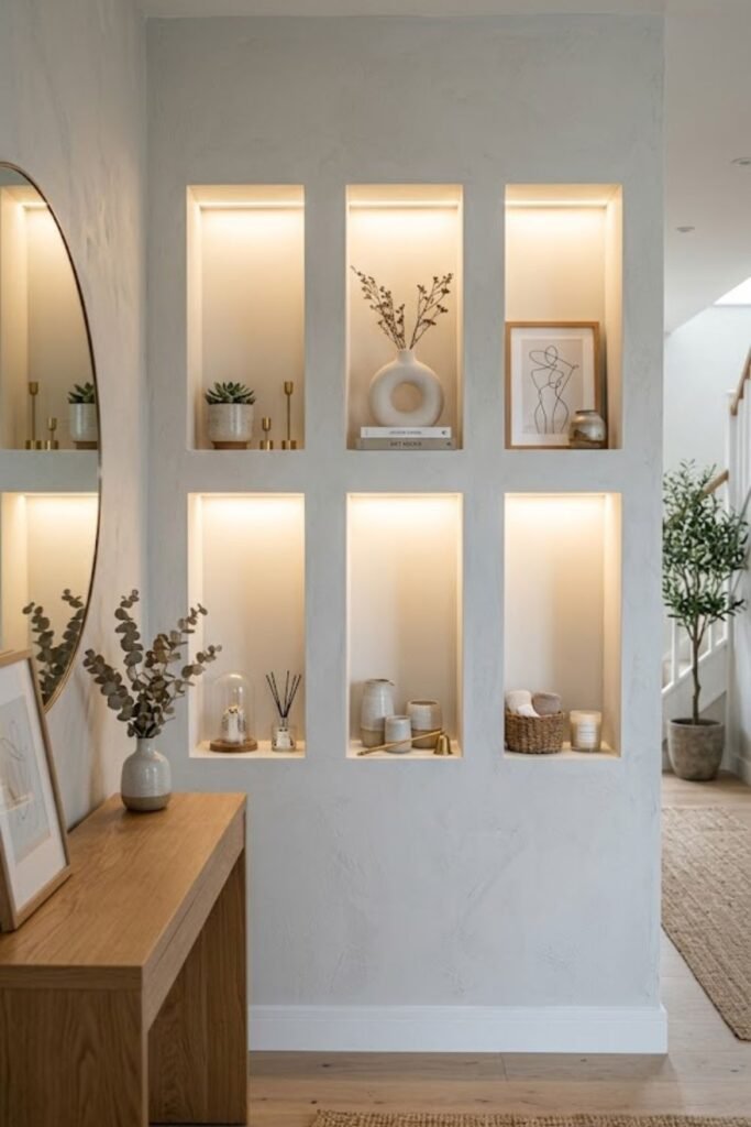 modern wall niches