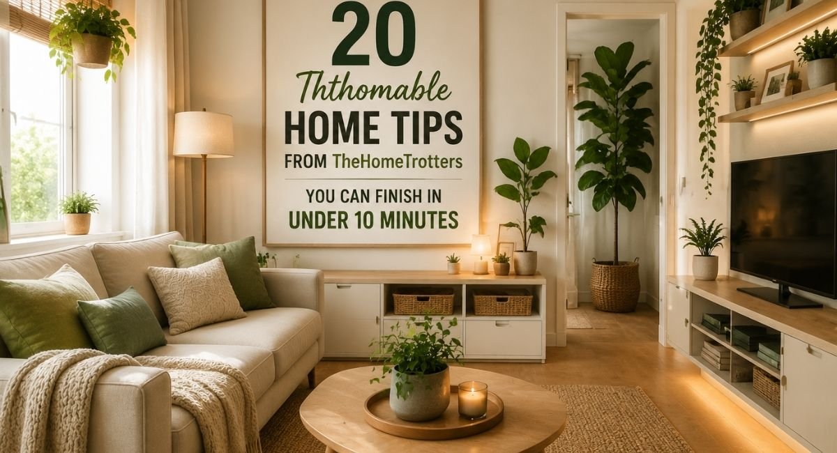 20 Ththomable Home Tips From TheHomeTrotters