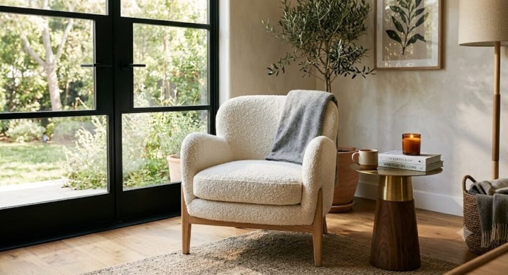 Boucle Accent Chair