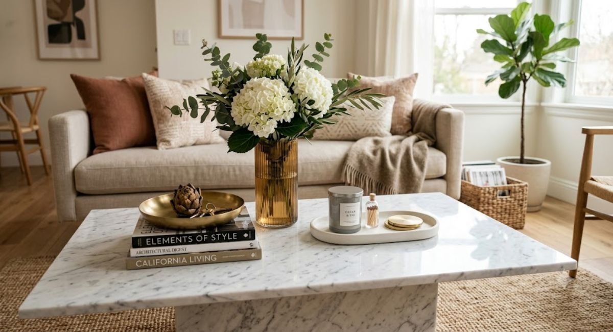 Marble Coffee Table Decor