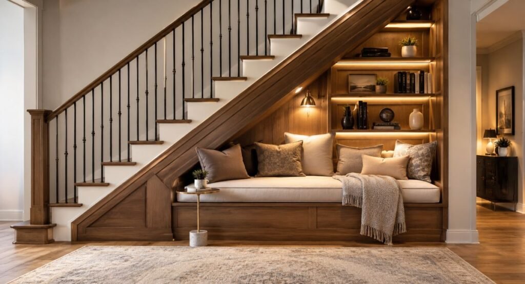 Under-Stair Reading Nook Ideas